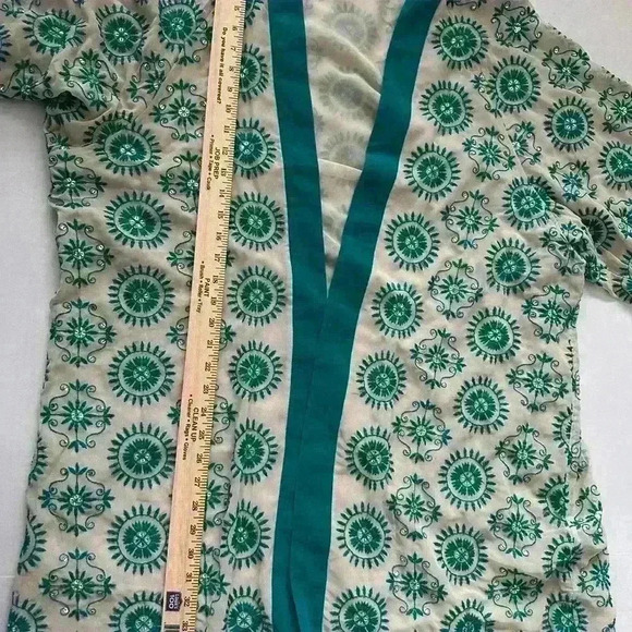 NWT - Soft Surroundings- Teal Bohemian Cardigan -One size - Picture 12 of 15